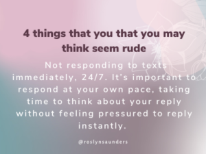 4 things that you that you may think seem rude